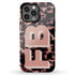 Custom 3D Initials Dark Tort iPhone Case